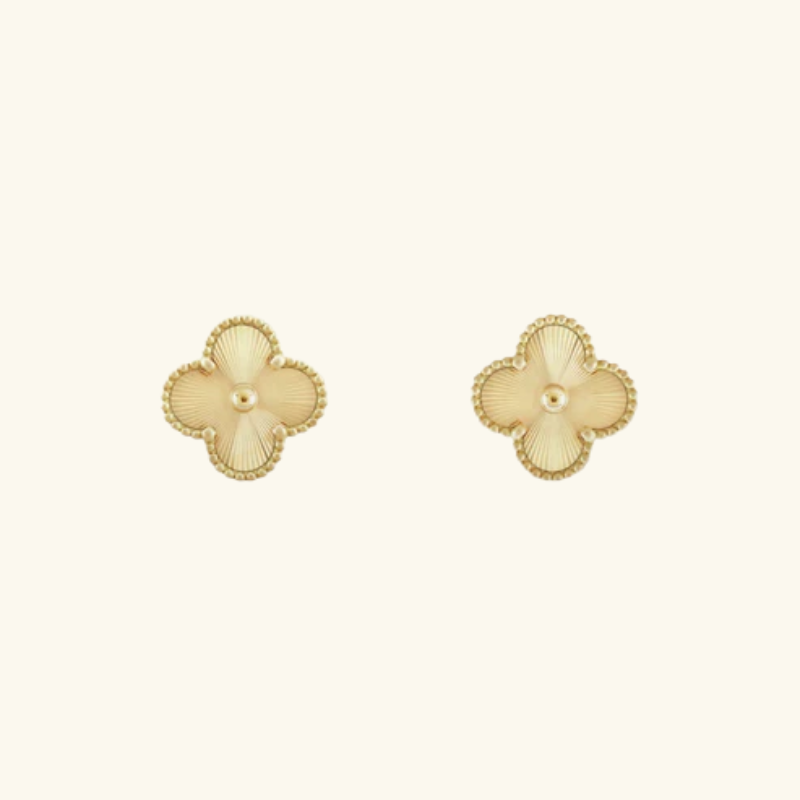 Boucles d’Oreilles Trèfle Femme – Acier Inoxydable