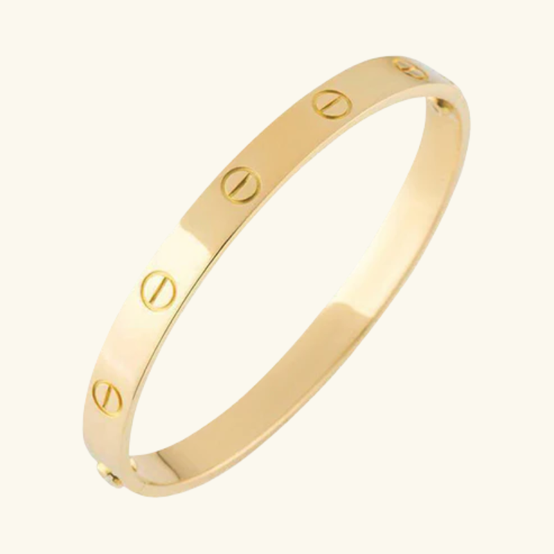 Bracelet Éternité Femme – Acier Inoxydable Plaqué Or