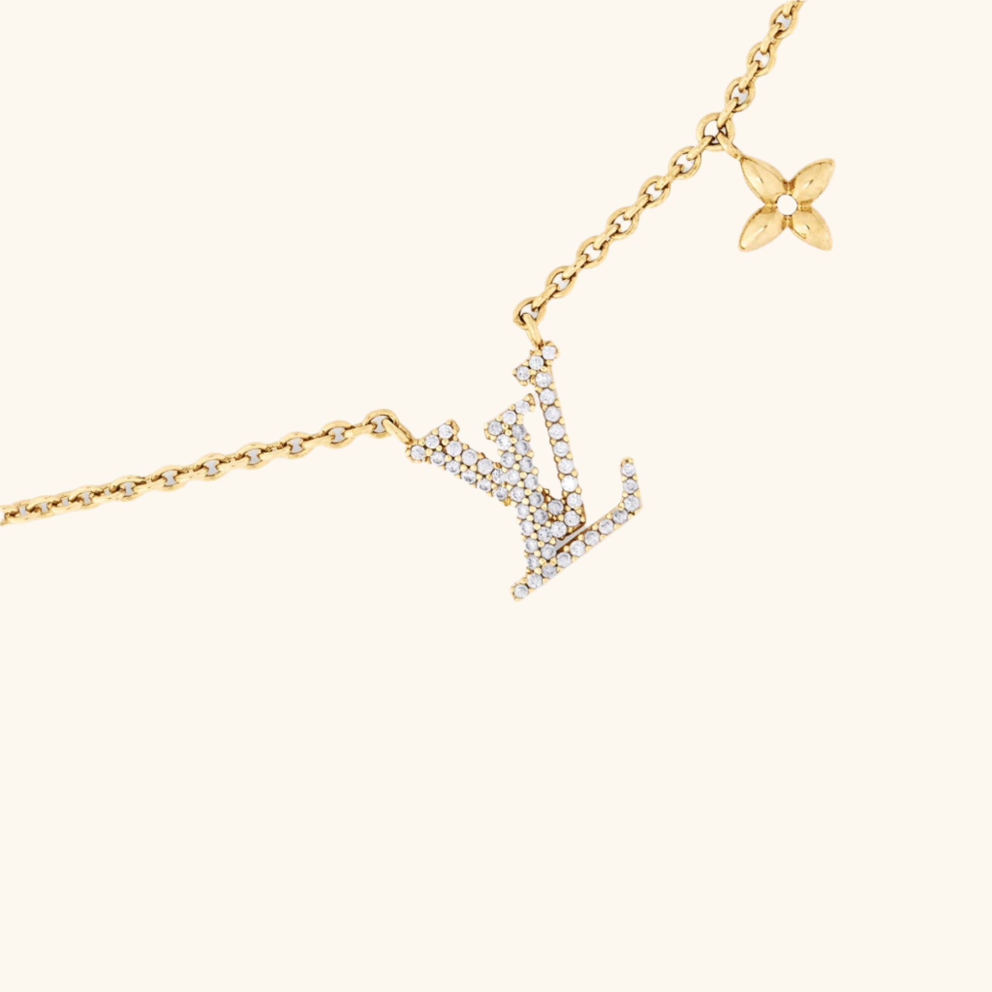 Collier Femme – Pendentif Lettre Cristallisé en Acier Inoxydable Doré Style Élégant