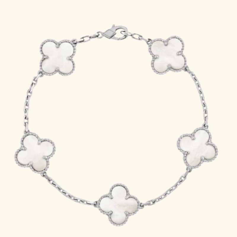 Bracelet Trèfle Triple Femme – Acier Inoxydable Plaqué Or