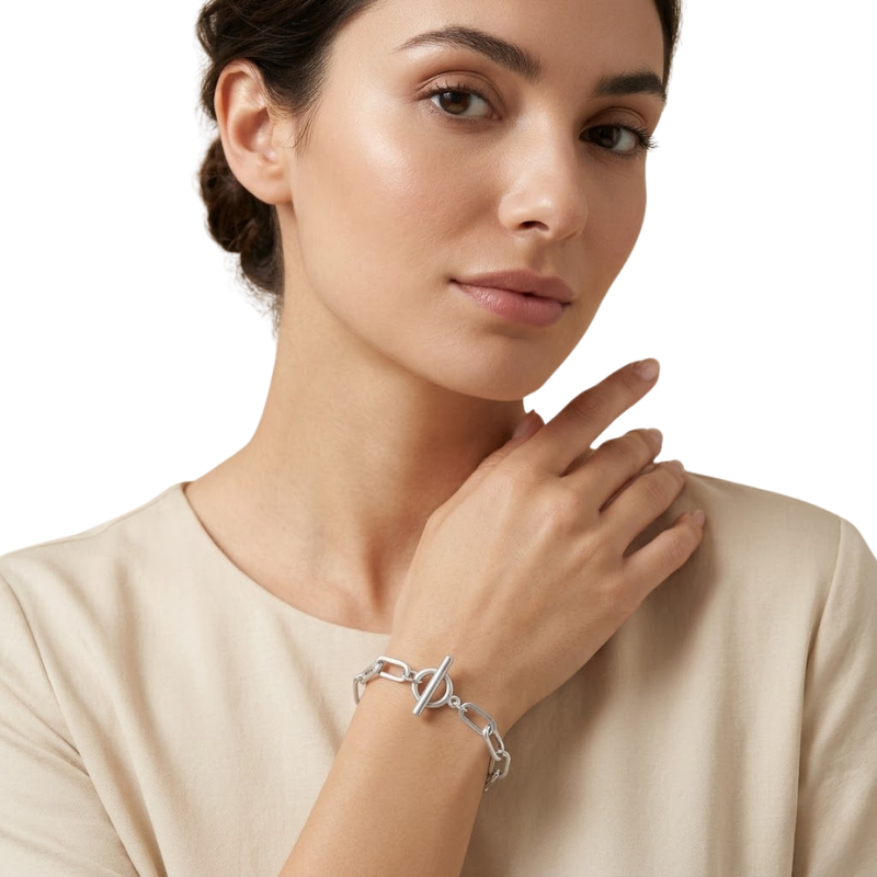 Bracelet Chaîne à Maillons Femme – Acier Inoxydable