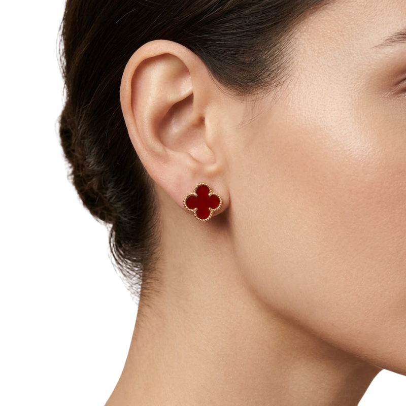 Boucles d’Oreilles Trèfle Femme – Acier Inoxydable