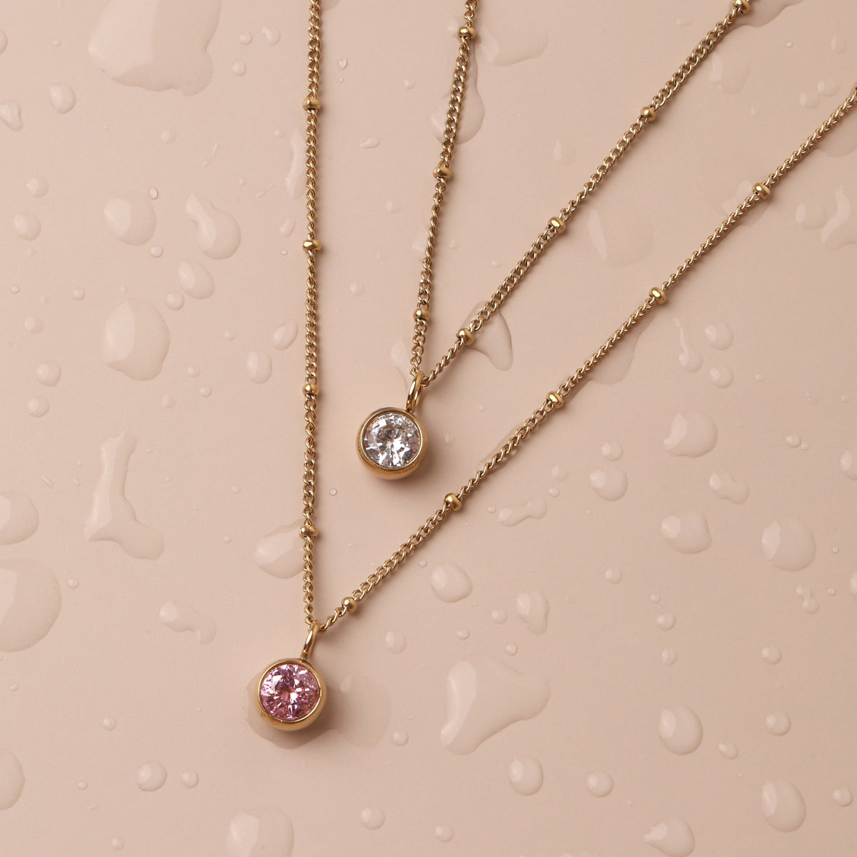 Collier Pierre de Naissance Femme Acier Inoxydable