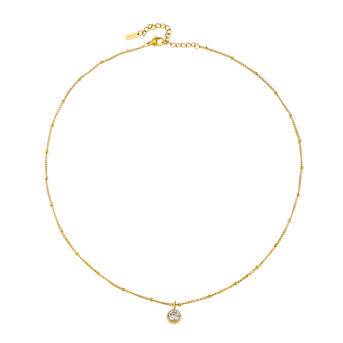 Collier Pierre de Naissance Femme Acier Inoxydable