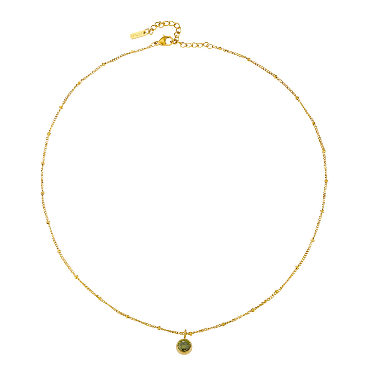 Collier Pierre de Naissance Femme Acier Inoxydable