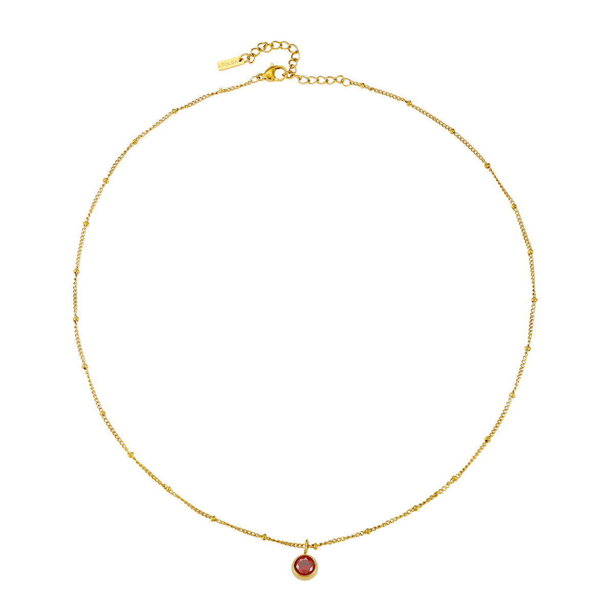Collier Pierre de Naissance Femme Acier Inoxydable