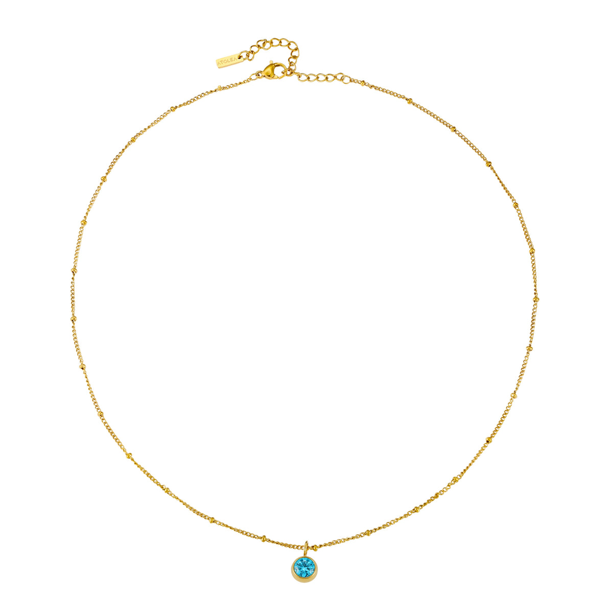 Collier Pierre de Naissance Femme Acier Inoxydable
