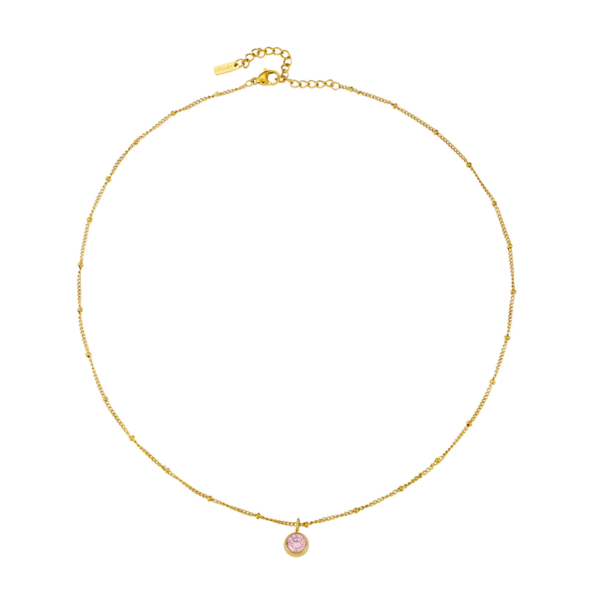 Collier Pierre de Naissance Femme Acier Inoxydable