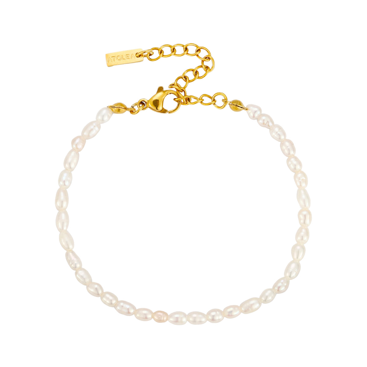 Bracelet Perles d'Eau Douce Femme Acier Inoxydable