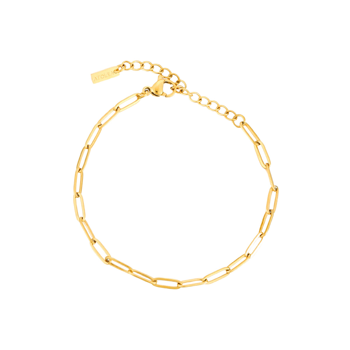 Bracelet Maille Trombone Femme Acier Inoxydable