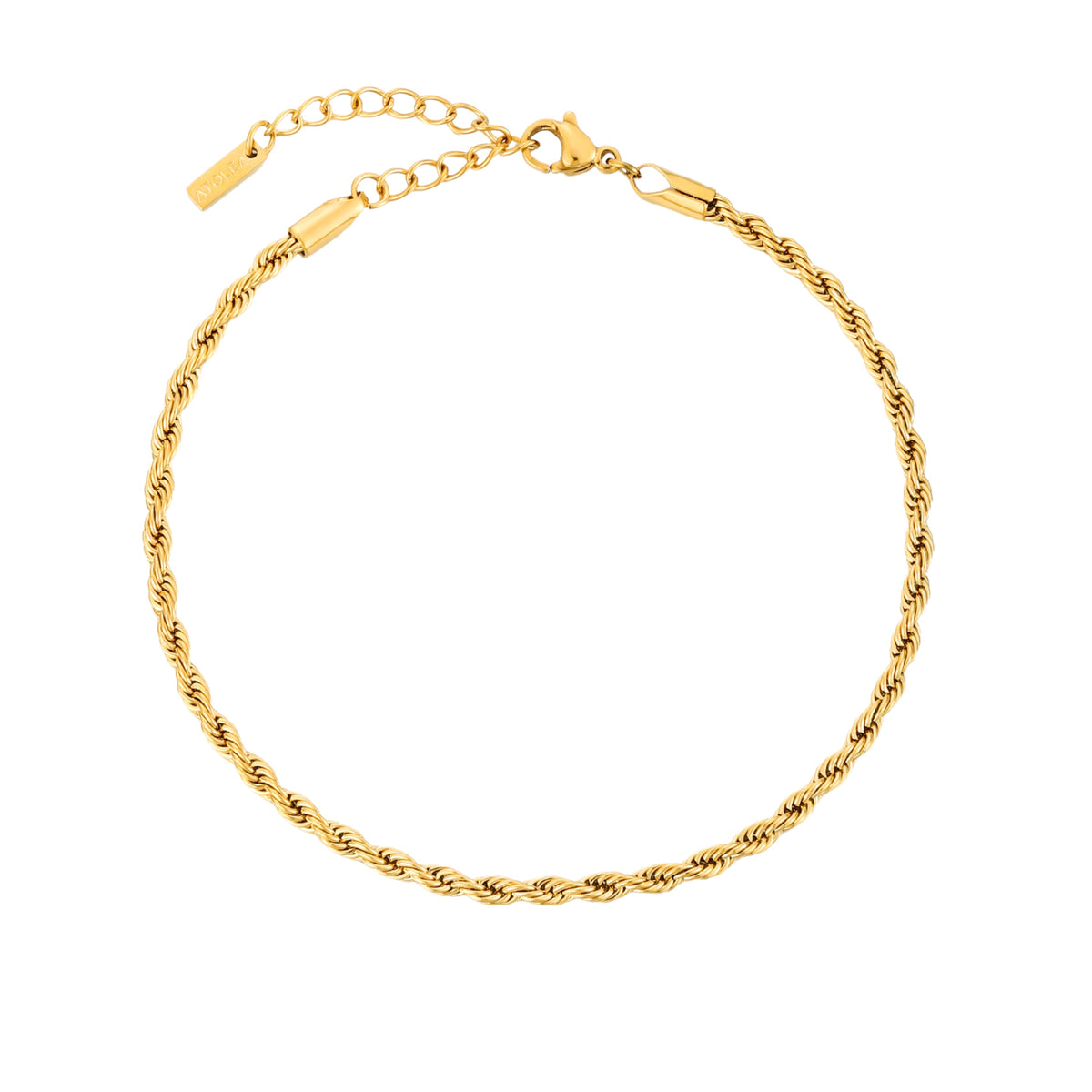 Bracelet Maille Corde Femme Acier Inoxydable