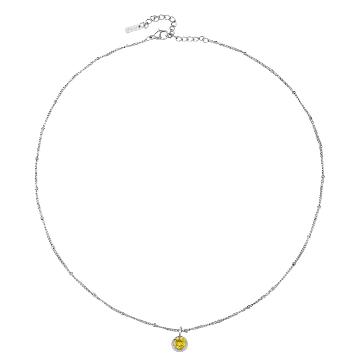 Collier Pierre de Naissance Femme Acier Inoxydable