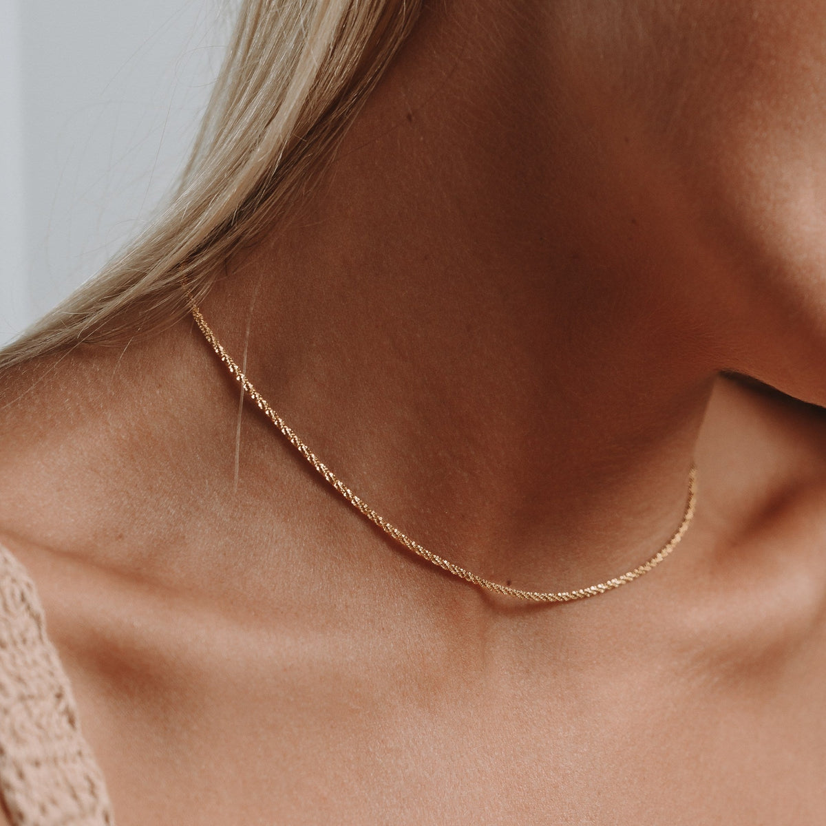 Collier Chaîne Fine Femme Acier Inoxydable
