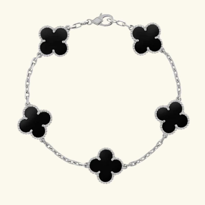 Bracelet Trèfle Triple Femme – Acier Inoxydable Plaqué Or