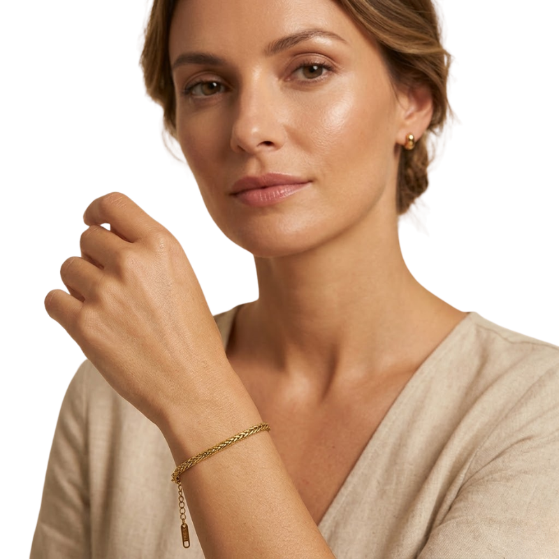 Bracelet Chaîne Serpent Femme – Acier Inoxydable