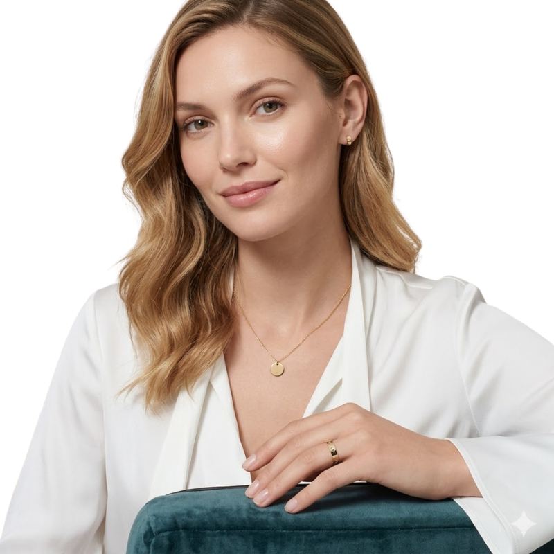 Bague Éternité Femme – Acier Inoxydable Doré avec Détails Sertis Style Classique