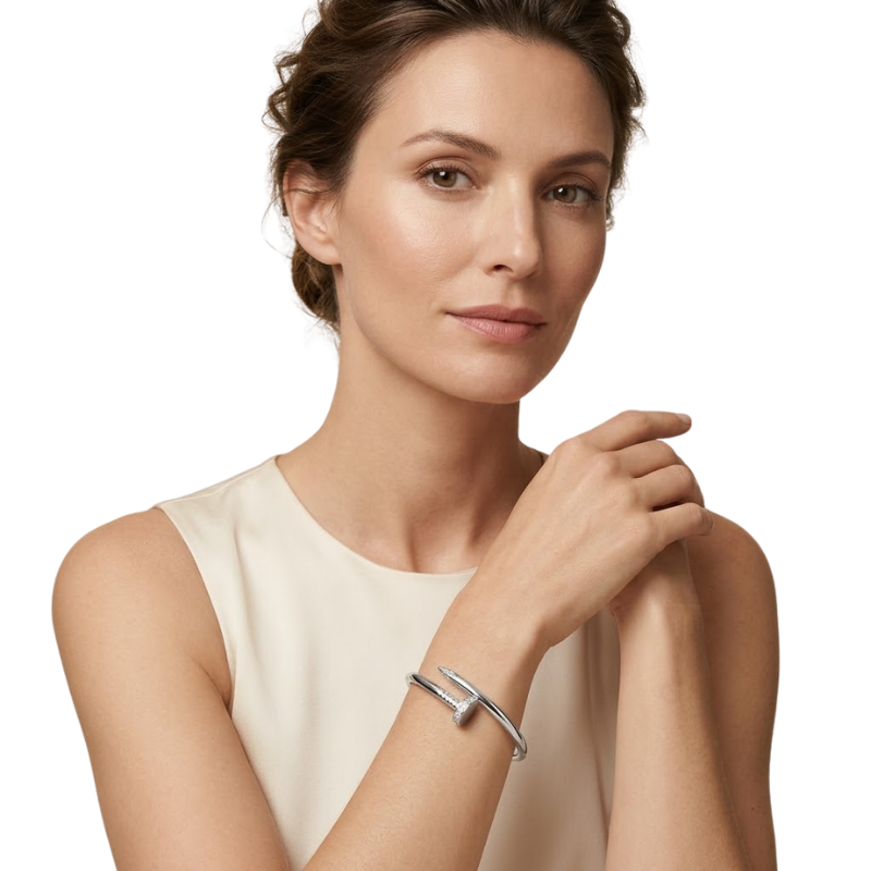 Bracelet à Pointes Femme – Acier Inoxydable