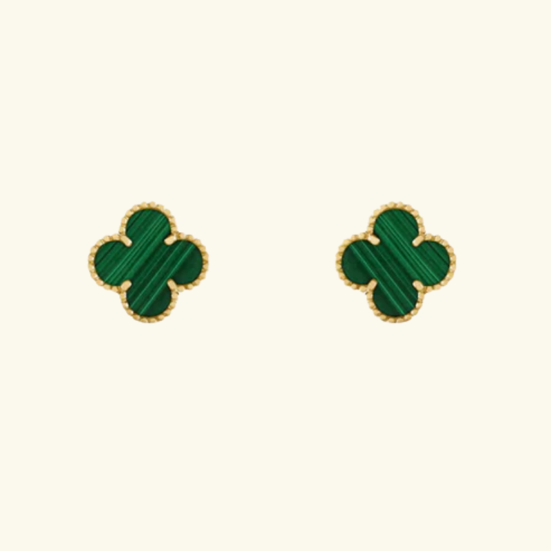 Boucles d’Oreilles Trèfle Femme – Acier Inoxydable