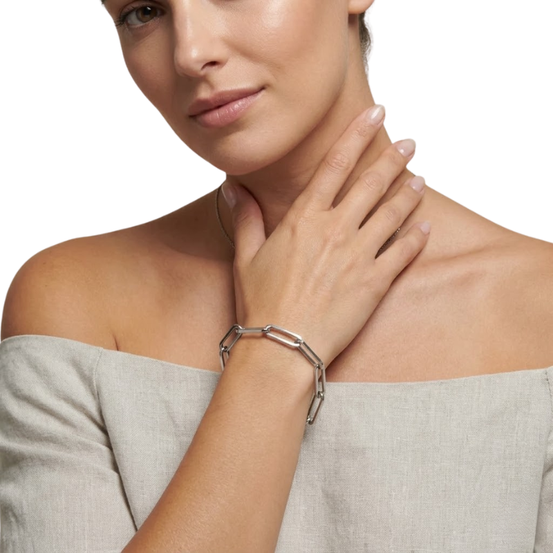Bracelet Chaîne Trombone Femme – Acier Inoxydable