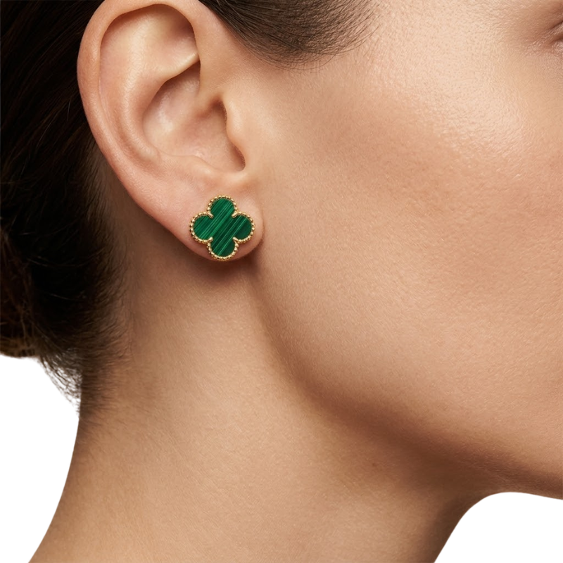 Boucles d’Oreilles Trèfle Femme – Acier Inoxydable