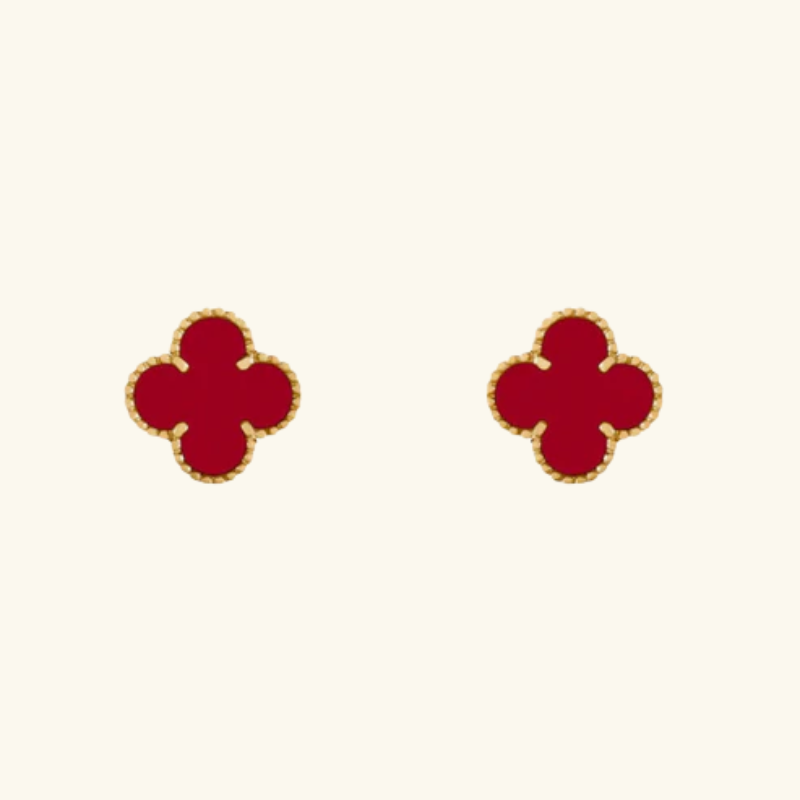 Boucles d’Oreilles Trèfle Femme – Acier Inoxydable