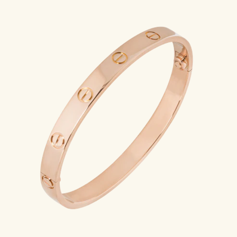 Bracelet Éternité Femme – Acier Inoxydable Plaqué Or