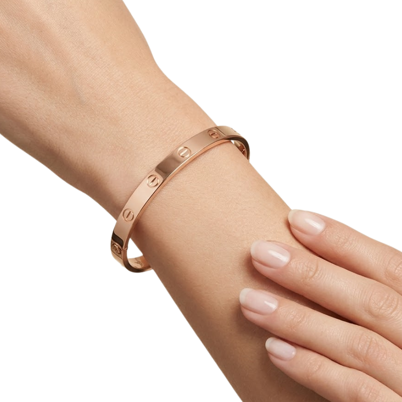 Bracelet Éternité Femme – Acier Inoxydable Plaqué Or