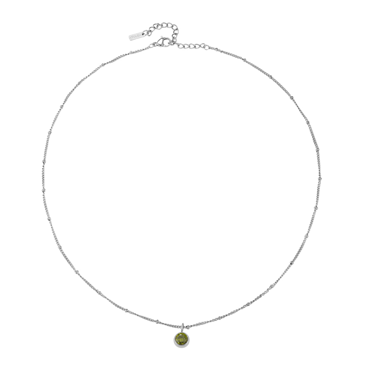Collier Pierre de Naissance Femme Acier Inoxydable