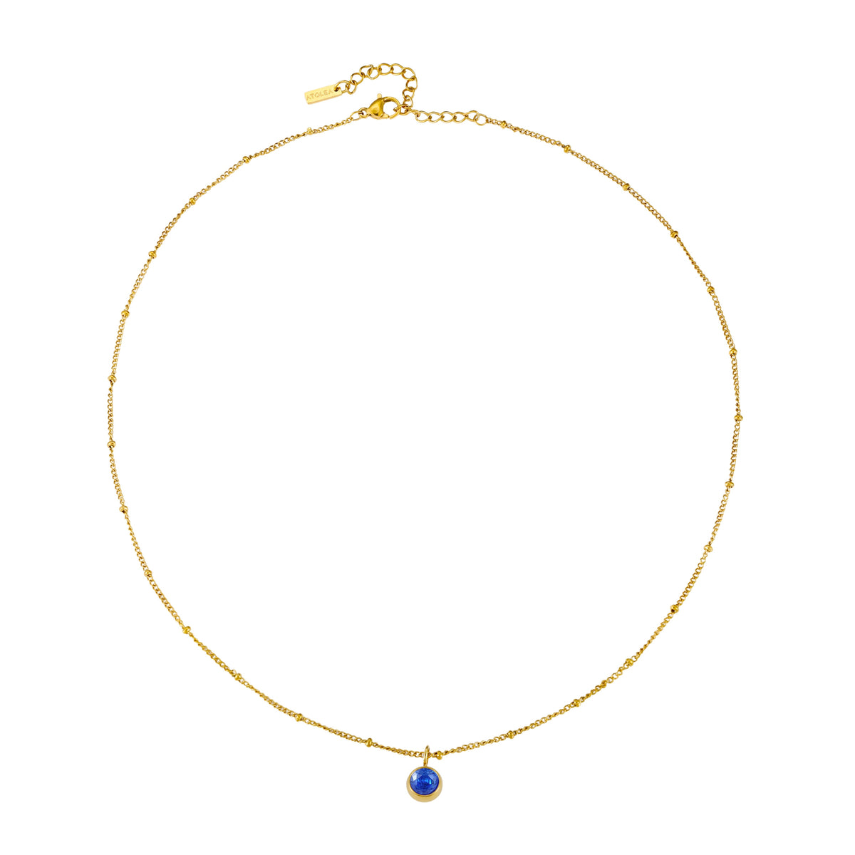 Collier Pierre de Naissance Femme Acier Inoxydable