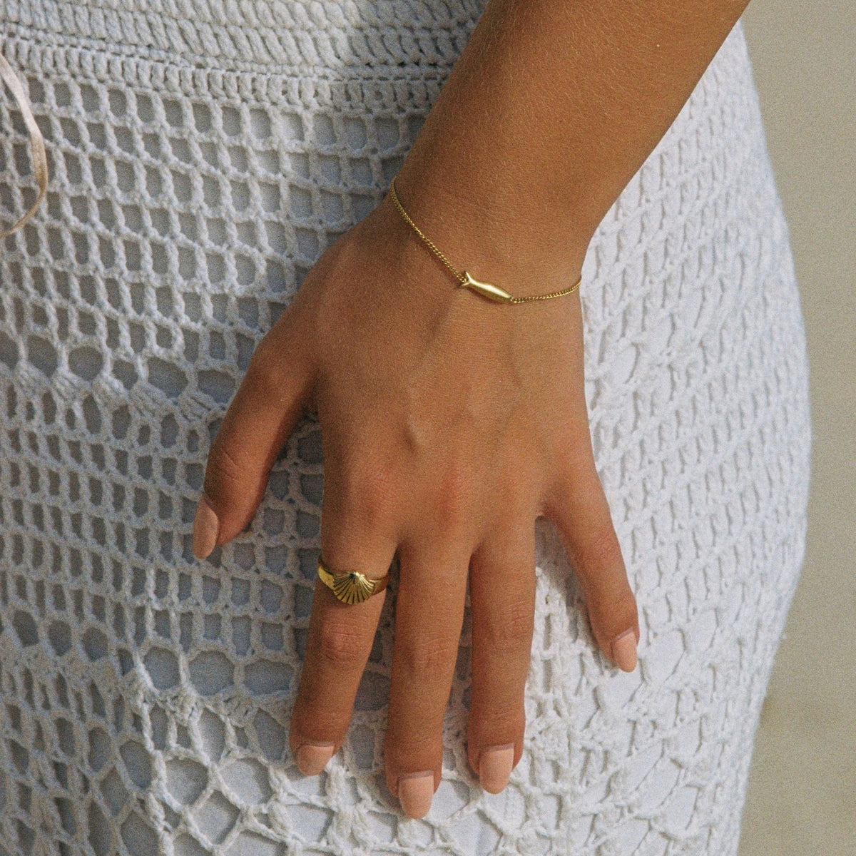 Bracelet Chaîne Fine Poisson Femme Acier Inoxydable