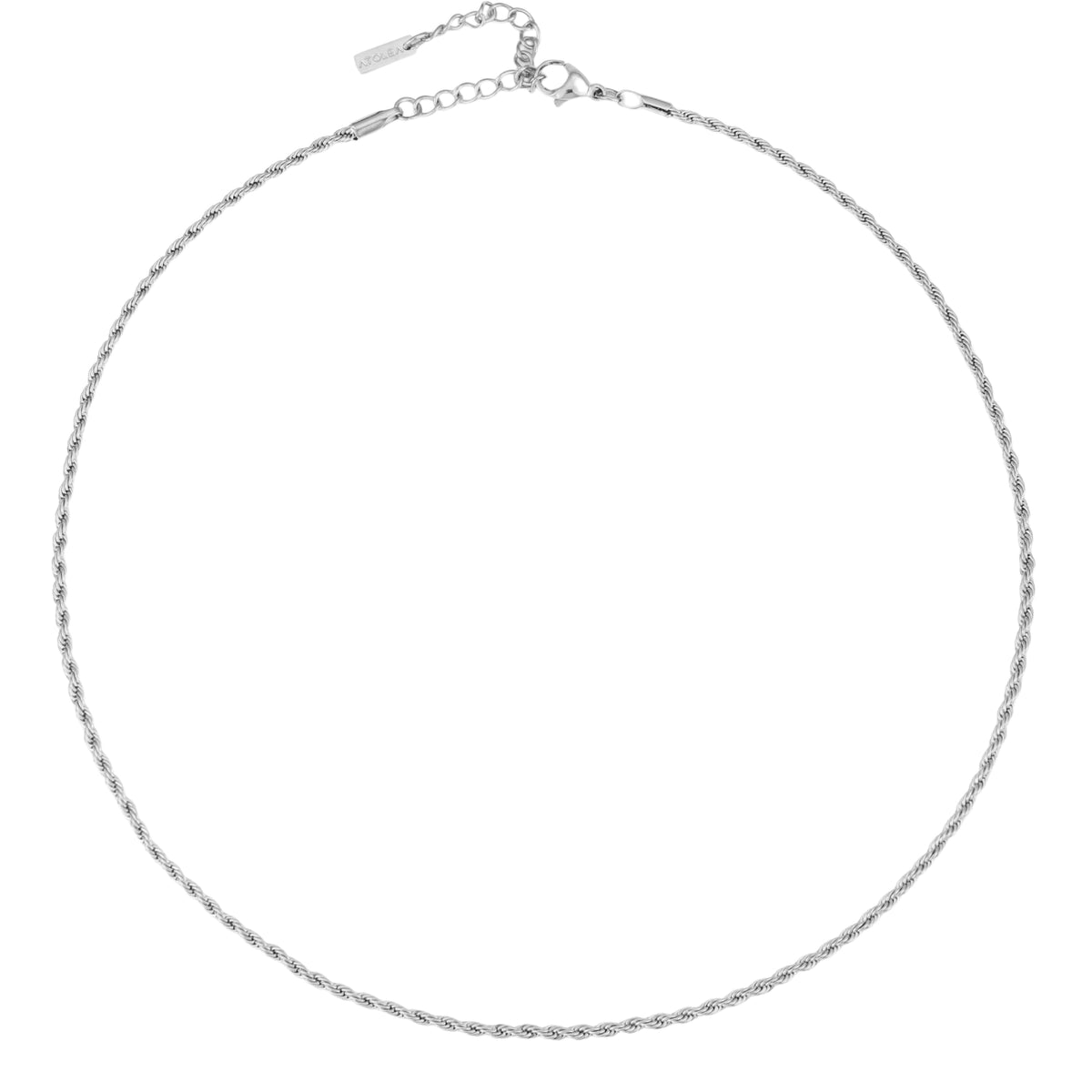 Collier Maille Corde Femme Acier Inoxydable