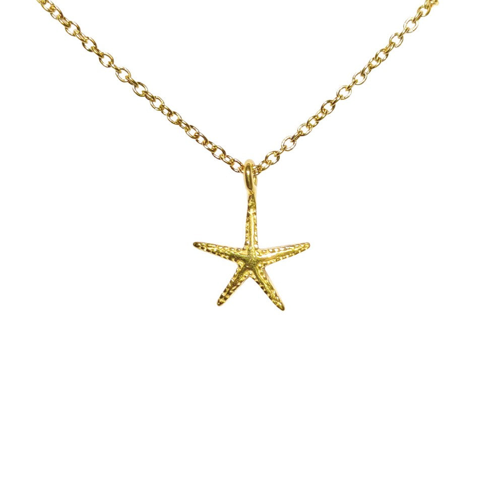 Collier Pendentif Étoile de Mer Femme Acier Inoxydable