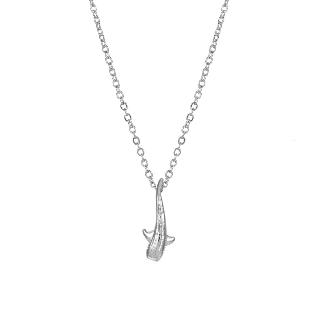 Collier Pendentif Requin-Baleine Femme Acier Inoxydable