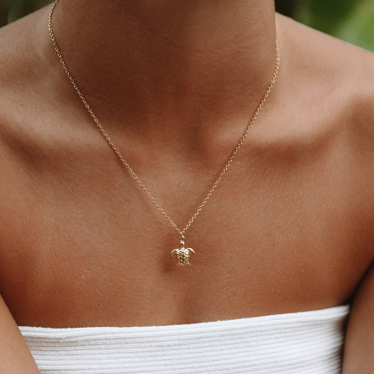 Collier Pendentif Tortue de Mer Femme Acier Inoxydable