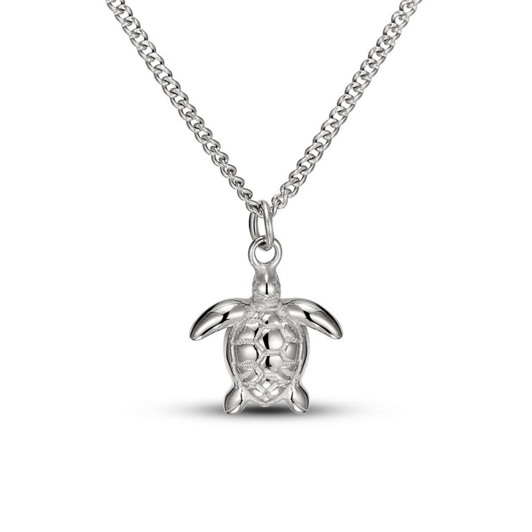Collier Pendentif Tortue de Mer Femme Acier Inoxydable