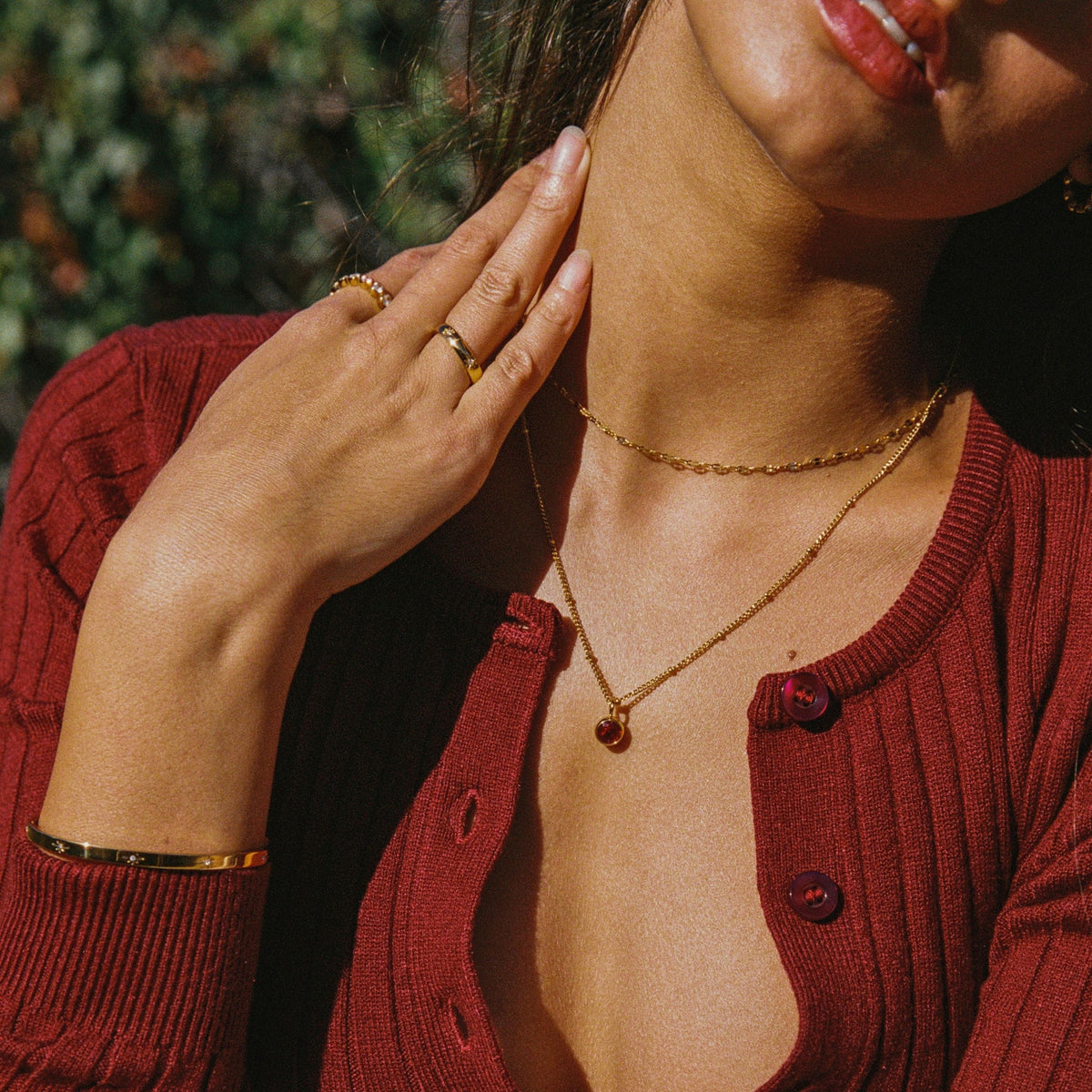 Collier Ras de Cou Chaîne Scintillante Femme Acier Inoxydable
