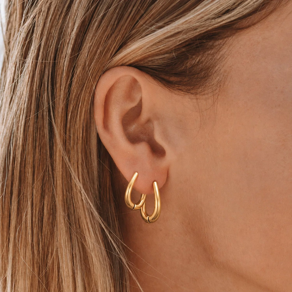 Boucles d'Oreilles Goutte Femme Acier Inoxydable
