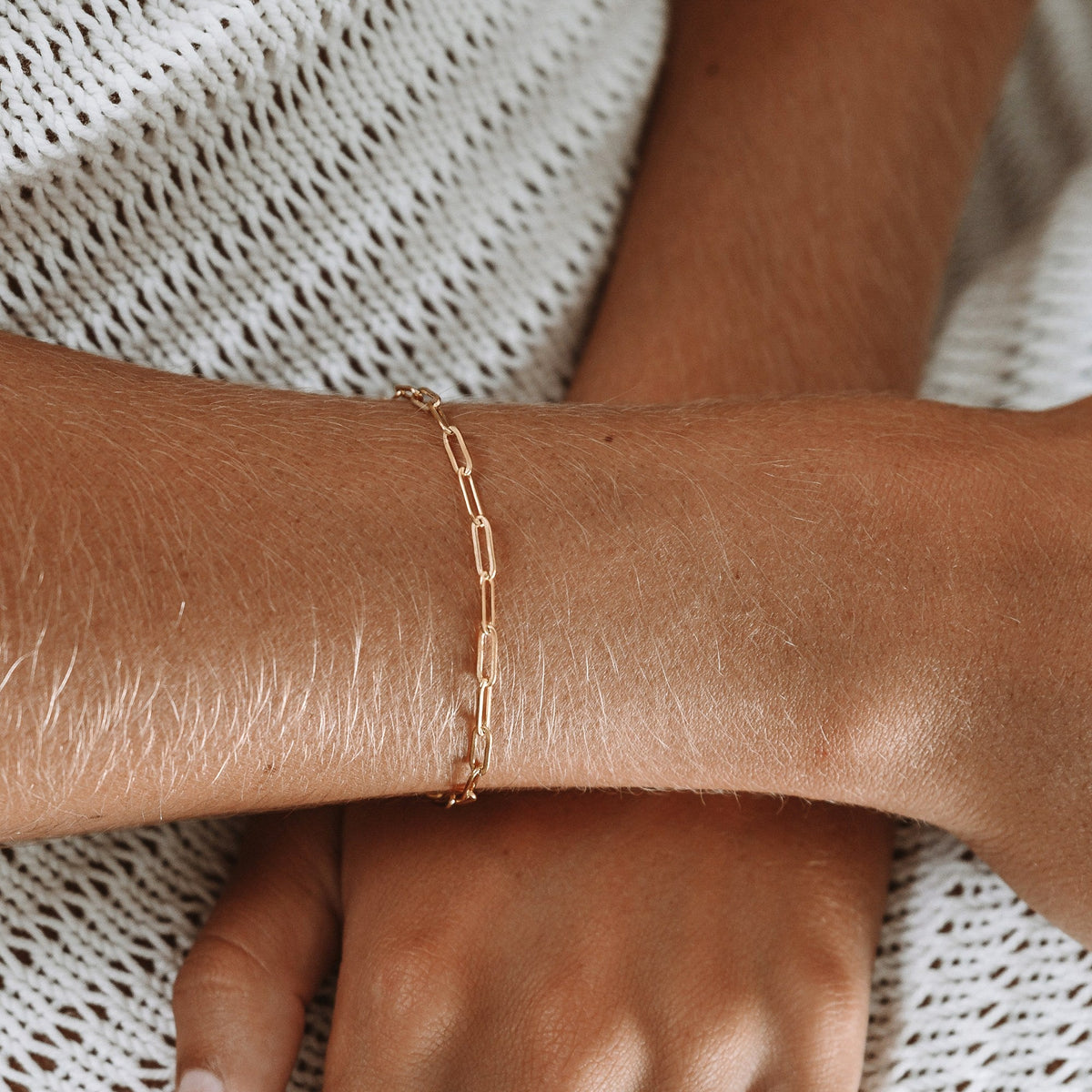 Bracelet Maille Trombone Femme Acier Inoxydable