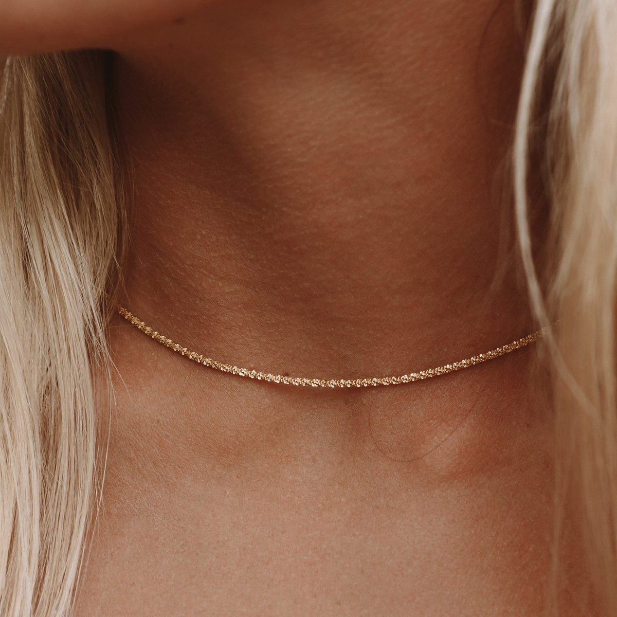 Collier Chaîne Fine Femme Acier Inoxydable