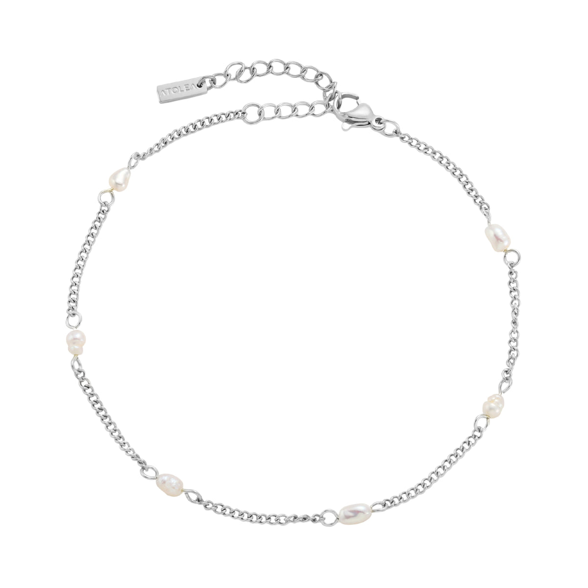 Bracelet de Cheville Perles Femme Acier Inoxydable