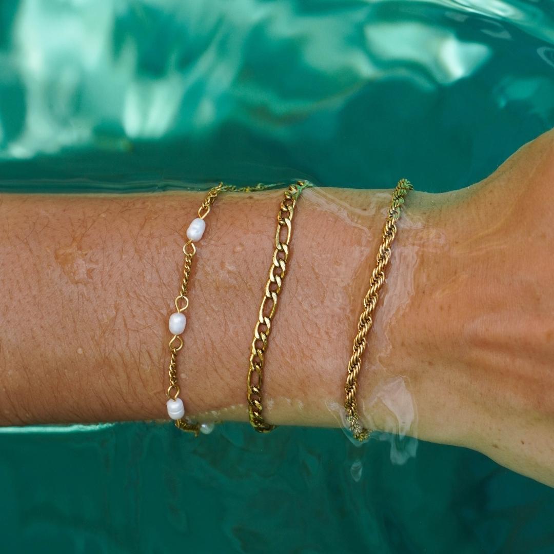 Bracelet Maille Corde Femme Acier Inoxydable