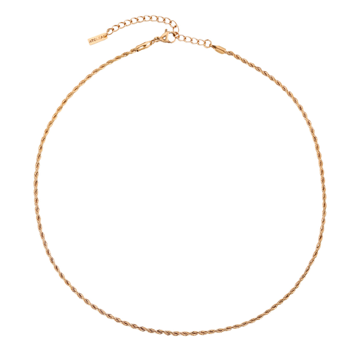 Collier Maille Corde Femme Acier Inoxydable