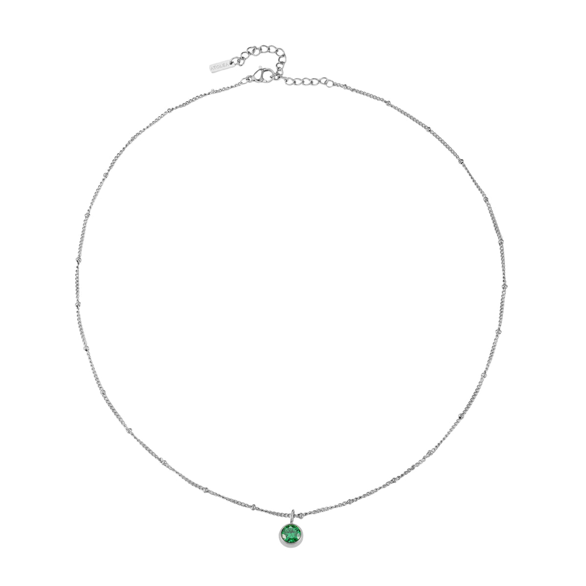 Collier Pierre de Naissance Femme Acier Inoxydable