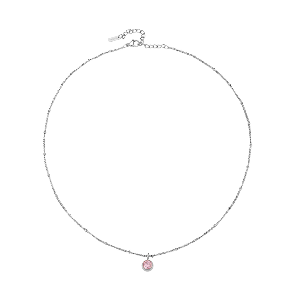 Collier Pierre de Naissance Femme Acier Inoxydable