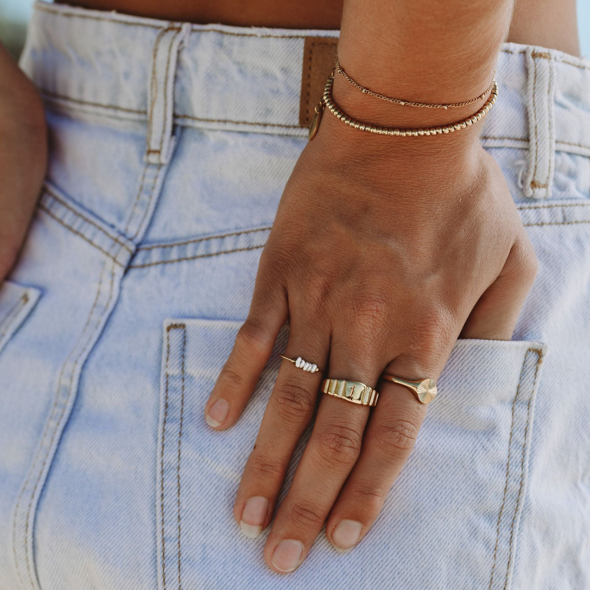 Chevalière Soleil Femme Acier Inoxydable